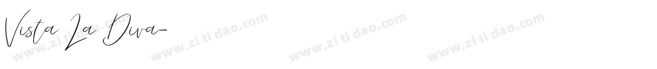 Vista La Diva字体转换